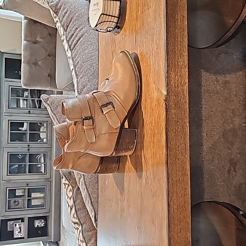 Buckle ankle boot